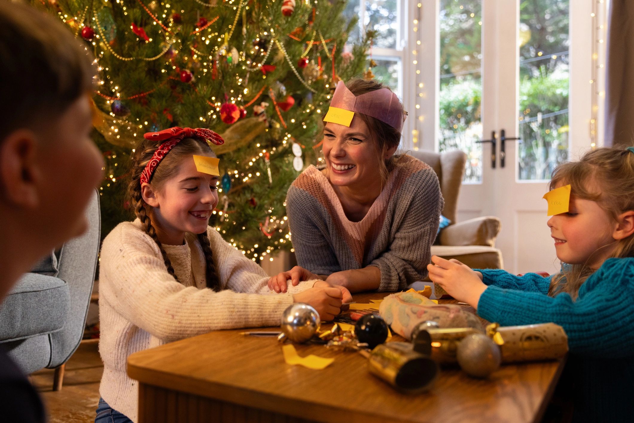 Cozy table with board games, inviting family learning scene