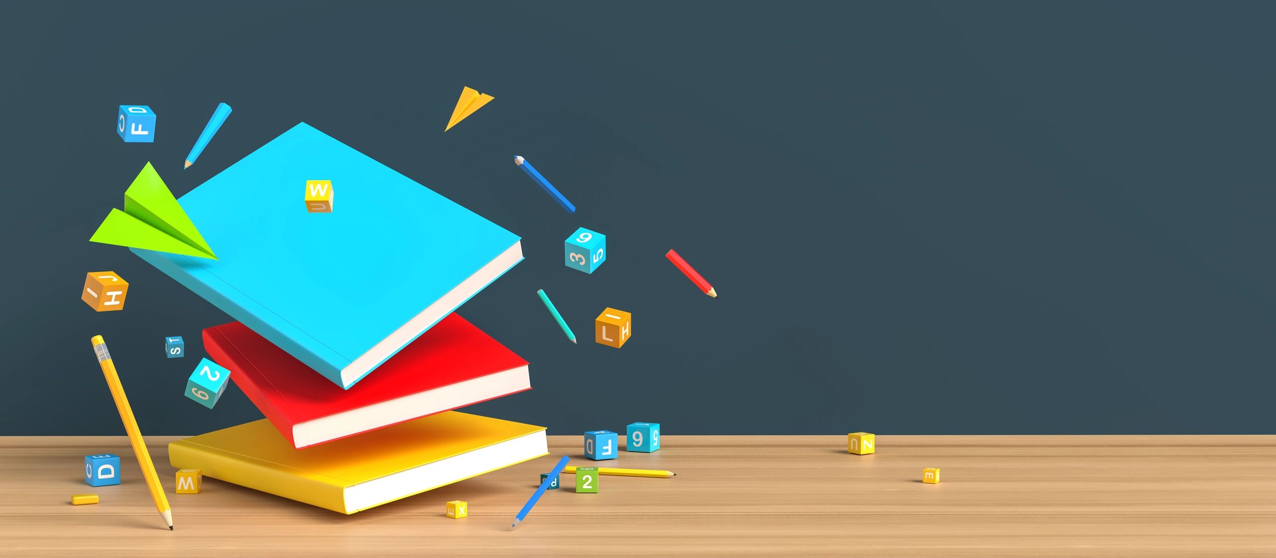 dice and books on table homeschool