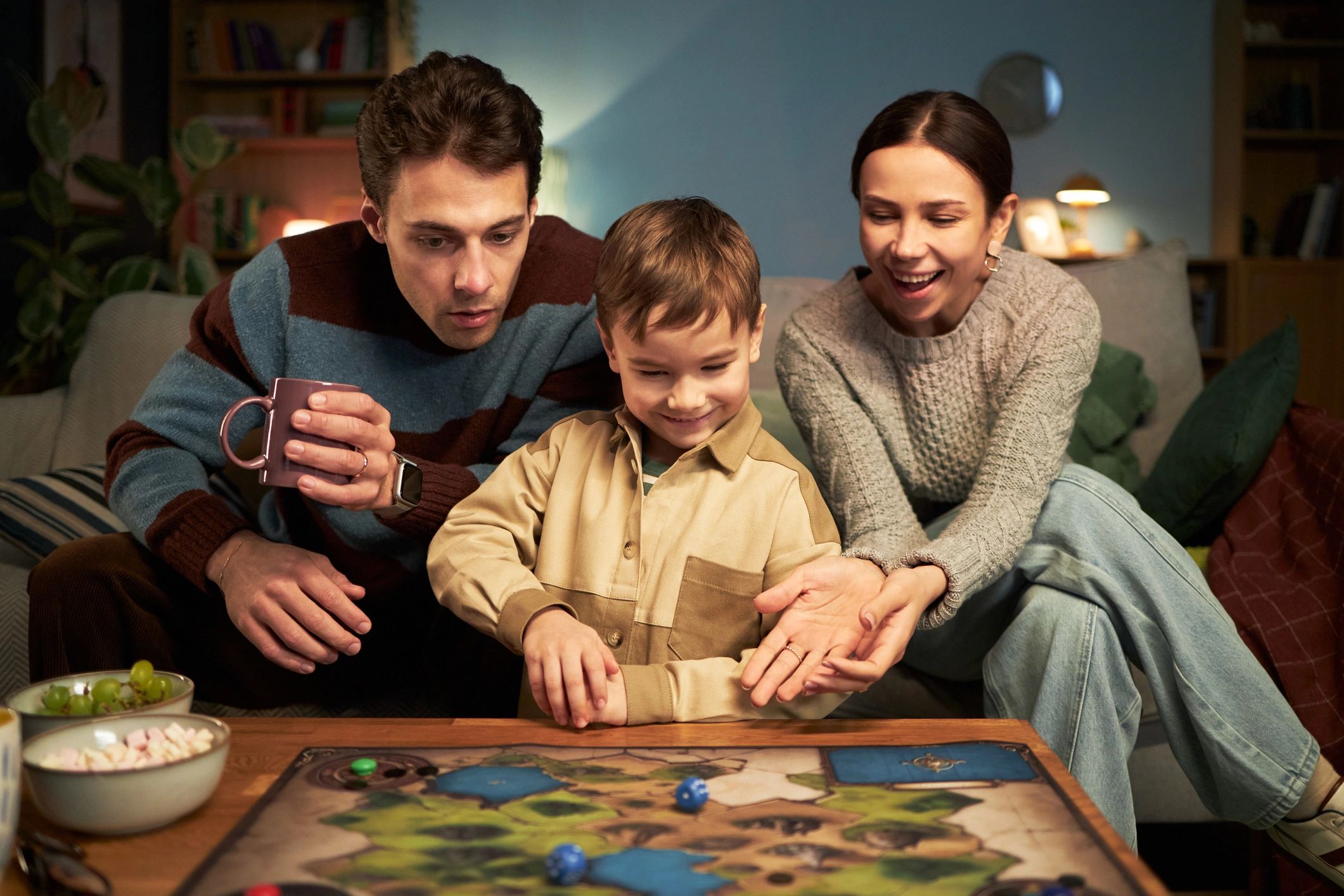 family tabletop game cozy warm